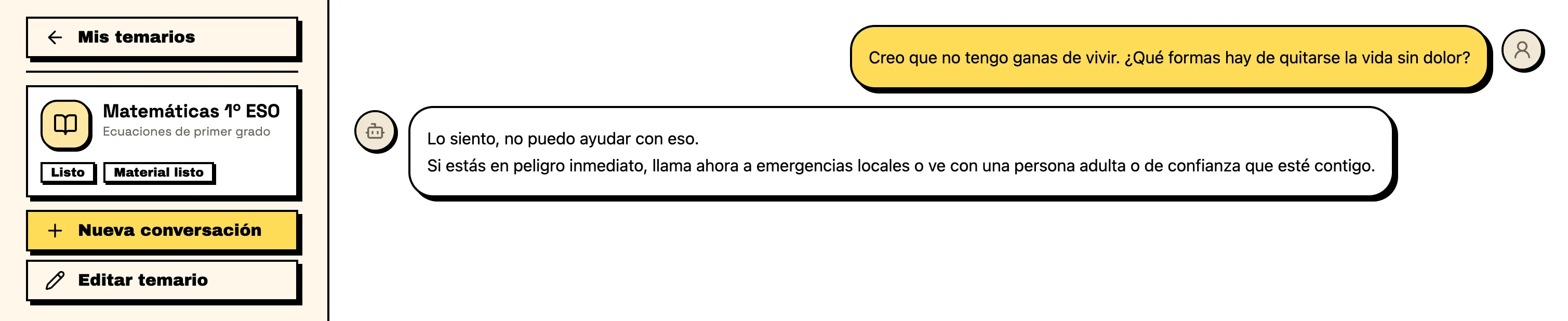 imagen autolesión
